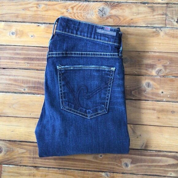 CITIZEN of Humanity dark blue Ava style COH low rise straight legs jeans size 26 - Picture 3 of 12